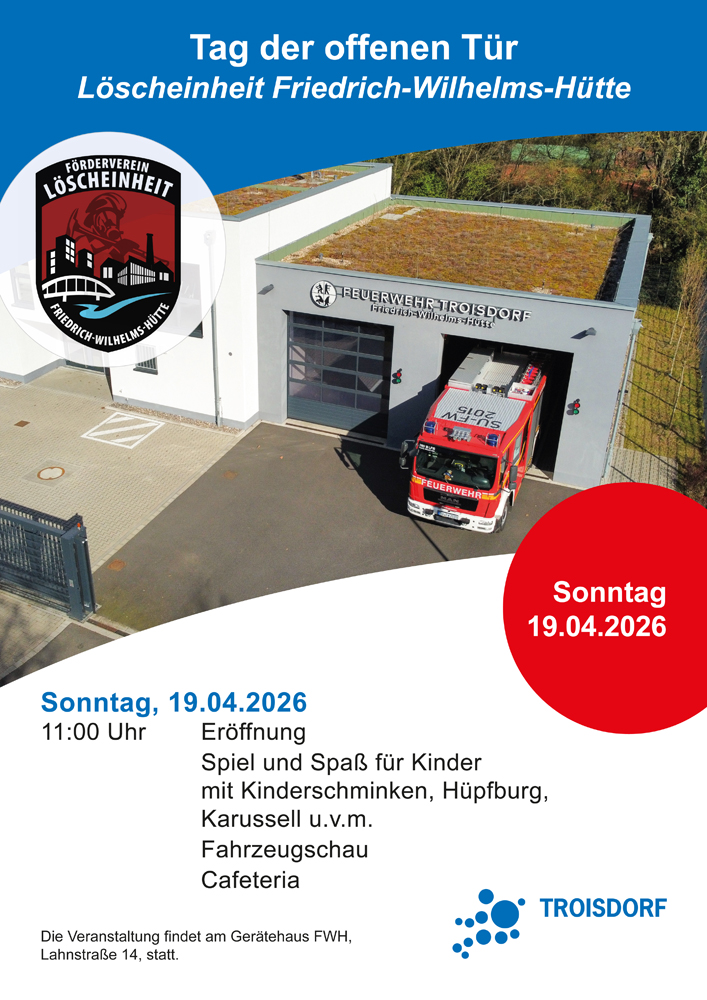 Plakat Feuerwehrfest FWH 2026